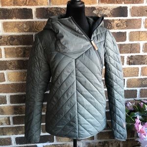 INDYGENA Olive Green Puffer Hooded Jacket